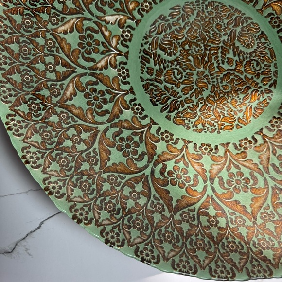 World Market glass inlay bowl/dish very large - Picture 4 of 10